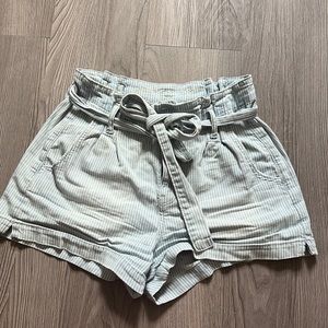 american eagle striped shorts